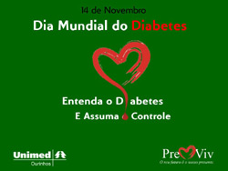 O Previv da Unimed convida à todos para fazer a prevenção do Diabetes!