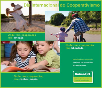 04 de julho - Dia Internacional do Cooperativismo.