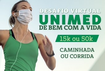 Desafio Virtual Unimed De Bem com a Vida está com inscrições abertas